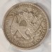 UNITED STATES OF AMERICA 1877S . QUARTER 1/4 COIN . SLABBED